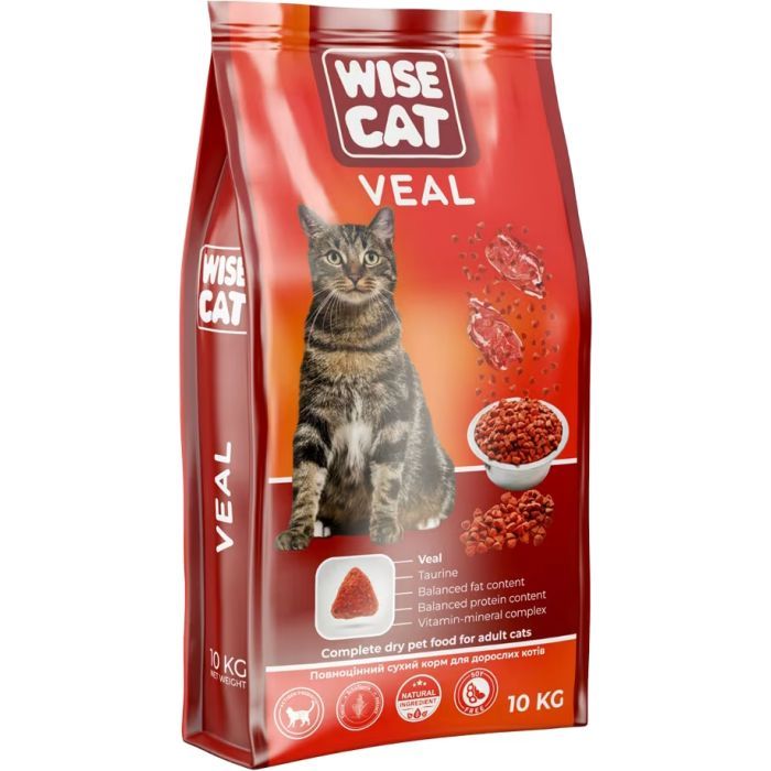 Сухой корм для кошек Wise Cat Veal 10 кг (4820111141586)