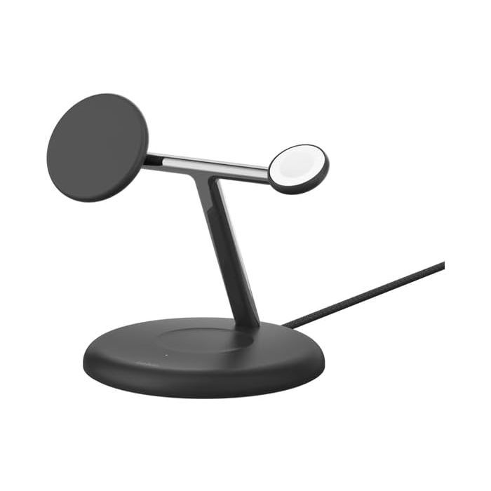 Зарядное устройство Belkin 3in1 Magnetic Adjustable Pad Qi2 15W White (WIZ023VFWH)