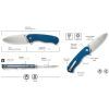 Нож Civivi Placoid, Blue G10, Satin (C23079-2) изображение 10