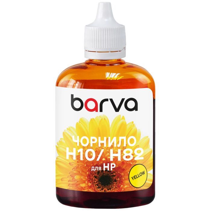 Чернила Barva HP 10/11/13/82/88100ml yellow, water-soluble (H10-671)