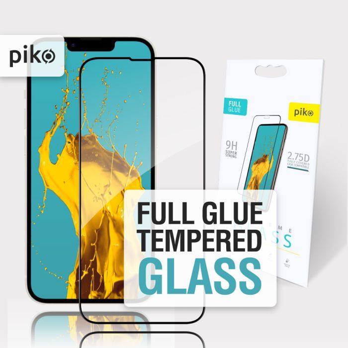 Стекло защитное Piko Full Glue Apple iPhone 16E Black (1283126614293) изображение 5