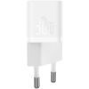 Зарядний пристрій Baseus GaN5 Fast Charger USB-C 30W + Cable 1.0m Type-C 100W white (P10110902213-00) зображення 3