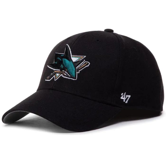Кепка 47 Brand NHL San Jose Sharks H-MVP22WBV-BK чорний, сірий (888442734505)