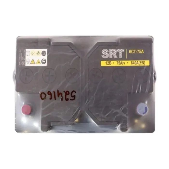 Аккумулятор автомобильный SRT 6СТ-75АЗ (1) (+/-) (L3) 640А 12V (E) изображение 3