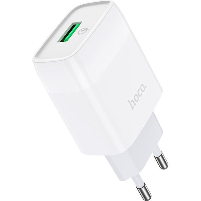 Зарядное устройство HOCO C72Q Glorious USB QC3.0 18W White (6931474732514) изображение 2