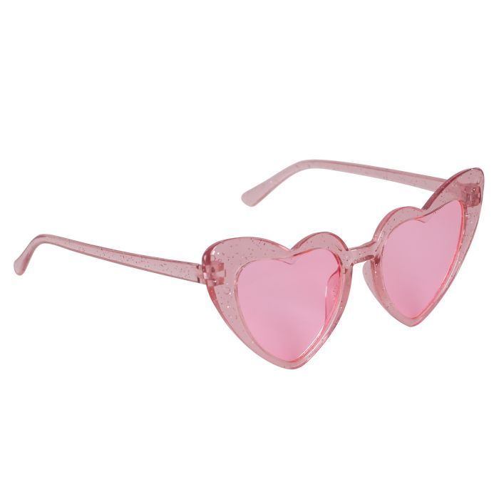 Детские солнцезащитные очки Lukky Fashion "Сердечка" рожева оправа зі стразами, рожеві (T22481)