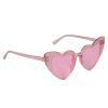 Детские солнцезащитные очки Lukky Fashion "Сердечка" рожева оправа зі стразами, рожеві (T22481)
