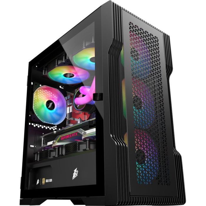 Корпус 1stPlayer T3-BK-4F1