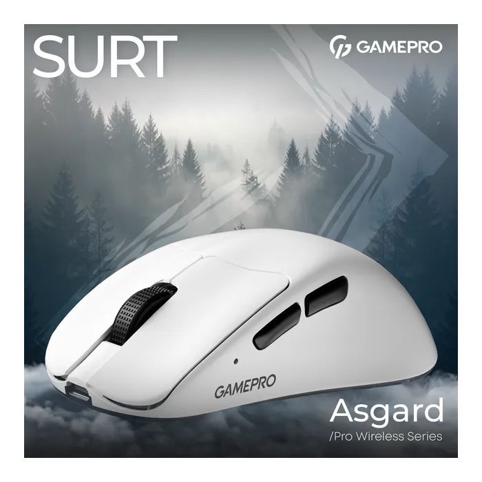Мышка GamePro Asgard Surt Wireless/Bluetooth/USB White (GM017W) изображение 5