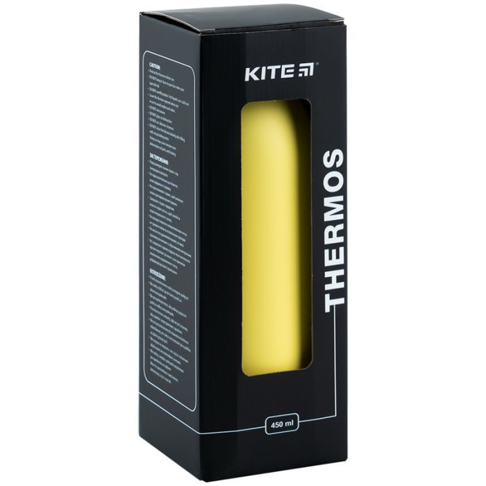 Термос Kite 450 мл жовтий (K24-1208-5) изображение 4