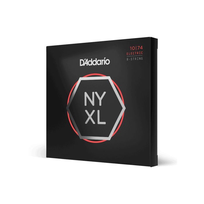 Струны для гитары D'Addario NYXL Electric Light Top / Heavy Bottom 8-String (10-74) (NYXL1074) изображение 2