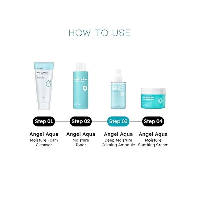 Сироватка для обличчя Beyond Angel Aqua Deep Moisture Calming Ampoule 50 мл (8809949498419) зображення 6