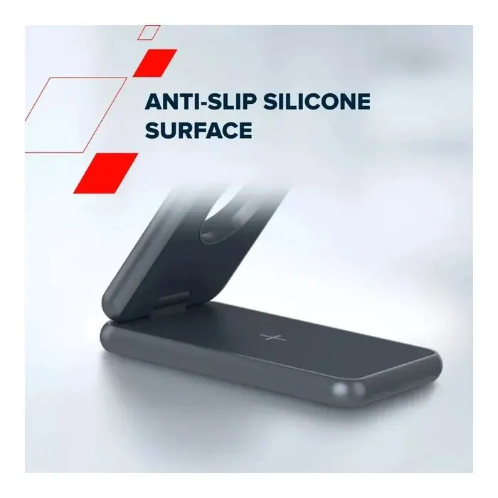 Зарядний пристрій Canyon Foldable wireless charger 15W 3in1 Metal (CNS-WCS309M) зображення 10