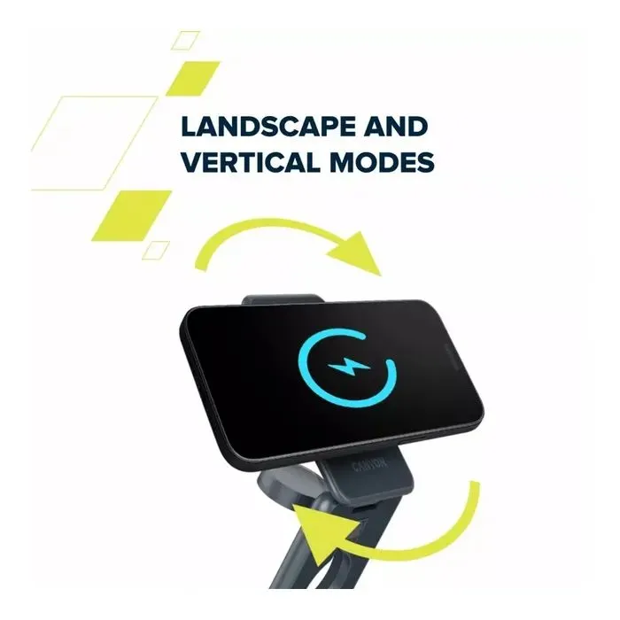 Зарядний пристрій Canyon Foldable wireless charger 15W 3in1 Metal (CNS-WCS309M) зображення 12