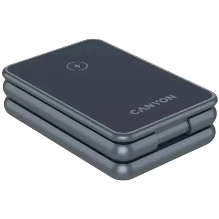Зарядний пристрій Canyon Foldable wireless charger 15W 3in1 Metal (CNS-WCS309M) зображення 9