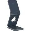 Зарядное устройство Canyon Foldable wireless charger 15W 3in1 Metal (CNS-WCS309M)
