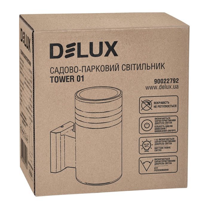 Світильник Delux TOWER 01 1* E27 IP56 (90022792) зображення 2