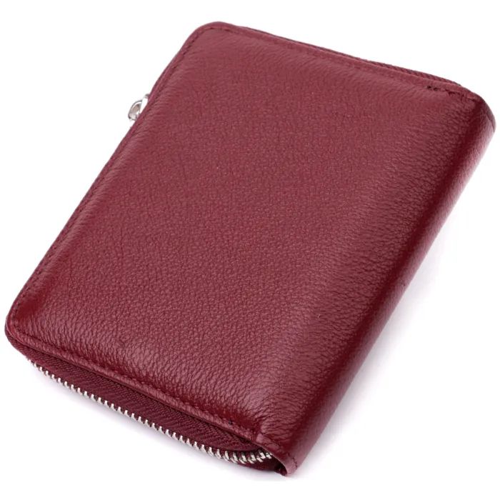 Гаманець ST Leather З натуральної шкіри Бордовий (22450) зображення 2