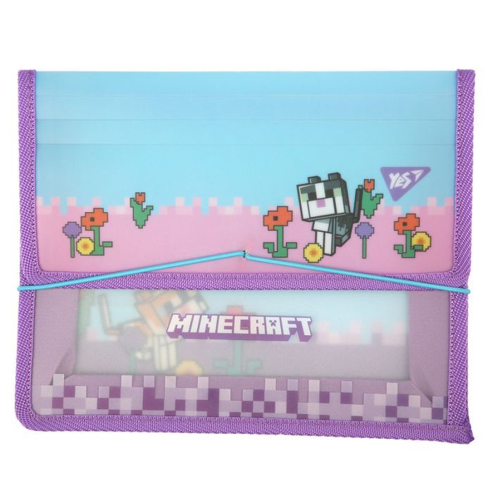 Папка для тетрадей Yes пластиковая на резинке В5 Minecraft.Spring (492308)