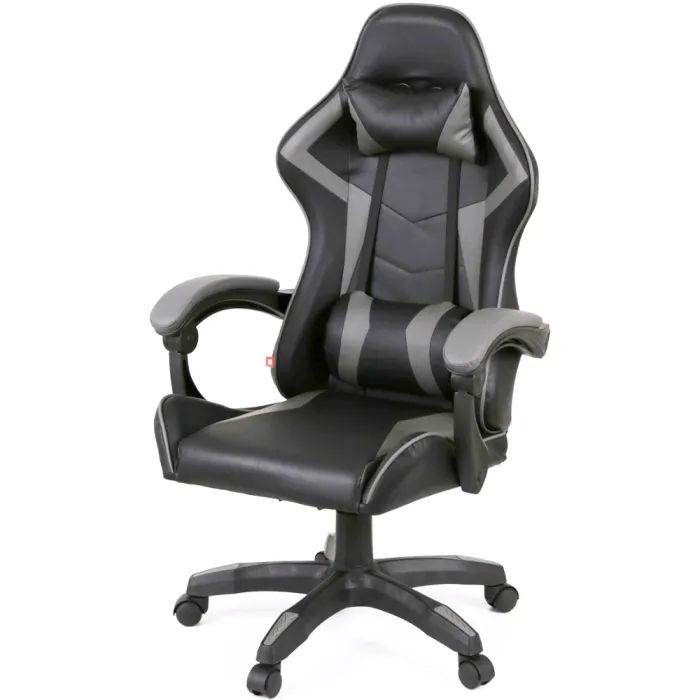 Кресло игровое Аклас Бешкет ANF подростковый Белый (PU-черный/белый) (00160336)