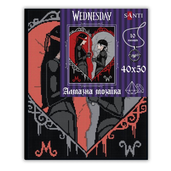 Картина по номерам Santi Wednesday Duelo a ciegas 40х50 см, алмазна мозаїка (954161) зображення 2 Картина по номерам Santi Wednesday Duelo a ciegas 40х50 см, алмазна мозаїка (954161) зображення 2