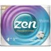 Туалетний папір Zen Premium Care Relaxing White 3 шари 4 рулони (5944582100176)