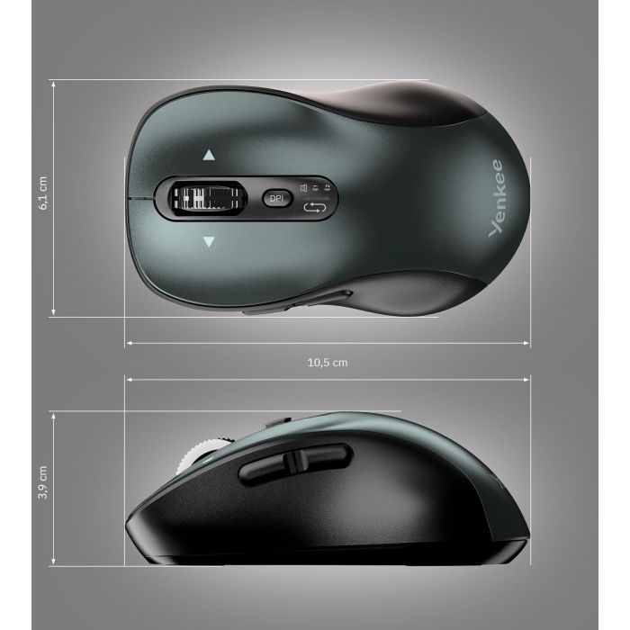 Мишка YENKEE YMS 2010BK Gyro Wireless/Bluetooth Black (45025343) зображення 5
