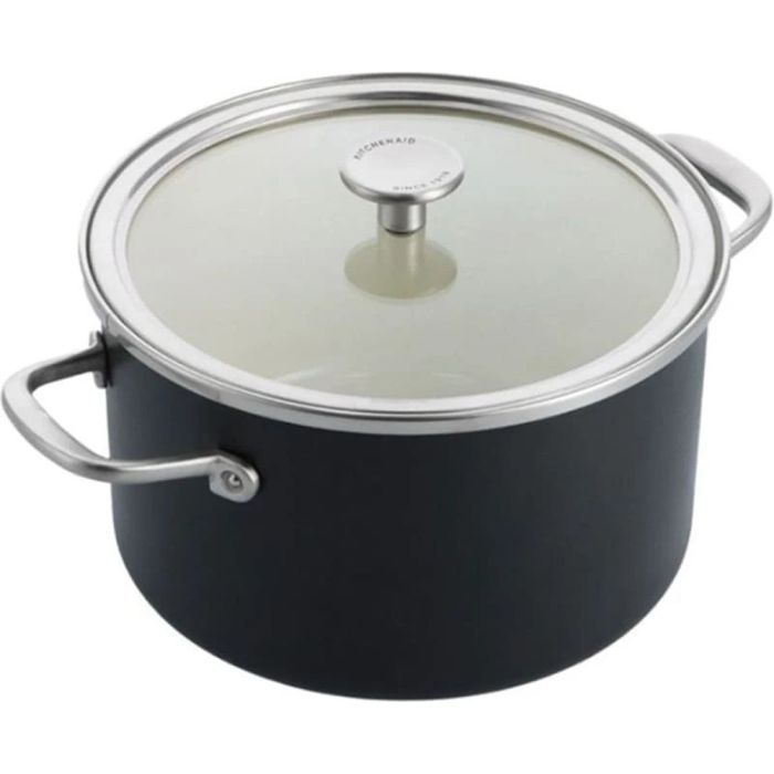 Каструля KitchenAid Steel Core 24 см 6 л червоний (CC003270-001)
