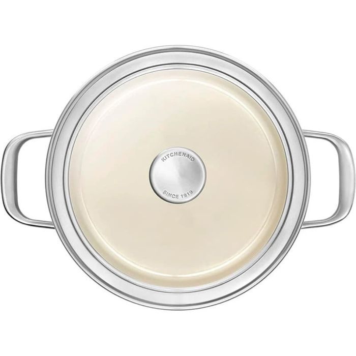 Каструля KitchenAid Steel Core 24 см 6 л червоний (CC003270-001) зображення 3