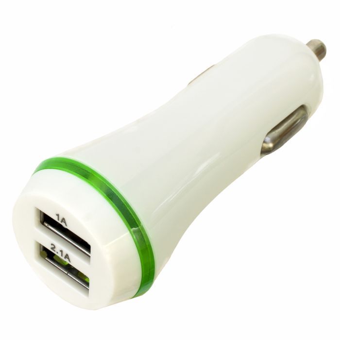 Зарядное устройство Patron 2xUSB 2A/1A white (PN-2USB-CAR-WH) > цены в Киеве и Украине Зарядное устройство Patron 2xUSB 2A/1A white (PN-2USB-CAR-WH)