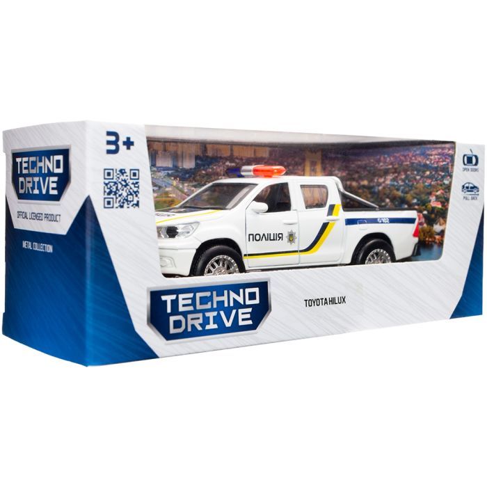 Машина TechnoDrive Toyota Hilux Полиция (KM250426) изображение 11