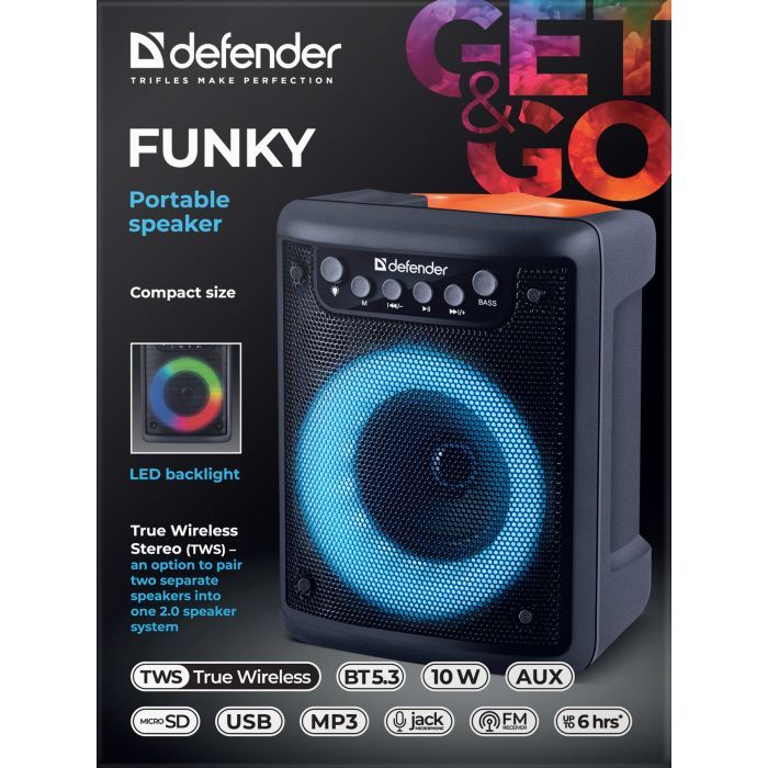 Акустическая система Defender Funky Black (65053) изображение 10