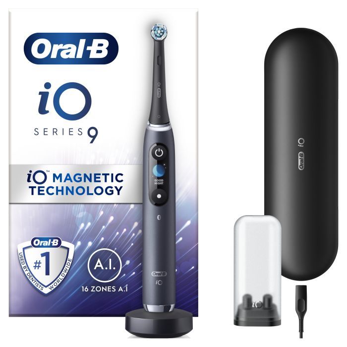 Электрическая зубная щетка Oral-B iO Series 9N IOM9.1B2.2AD Black Onyx + чохол (4210201449485)