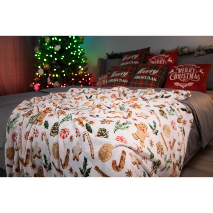 Плед Ardesto Flannel 100% полиэстер, имбирные пряники 160х200 см (ART0118PB) изображение 9