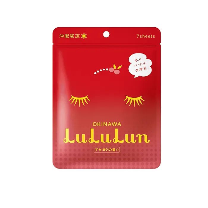Маска для лица Lululun Premium Face Mask Ацерола из о. Окинава 7 шт (4582305065794) изображение 2