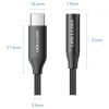 Переходник USB-C to 3.5mm M black VENTION (BIIBA) изображение 2