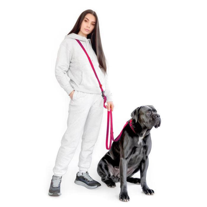 Поводок для собак WAUDOG Nylon Mono светоотражающий М черный (46481) изображение 4