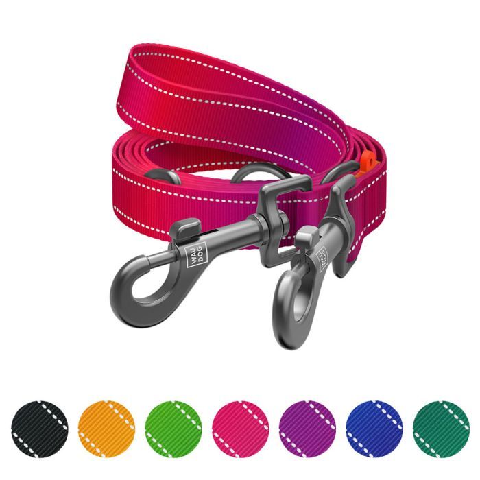 Поводок для собак WAUDOG Nylon Mono светоотражающий М черный (46481) изображение 5
