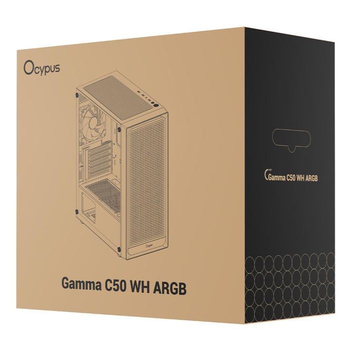 Корпус для ПК OCYPUS GAMMA C50 WH ARGB (GAMMA-C50-WHG400XX-GL) зображення 10