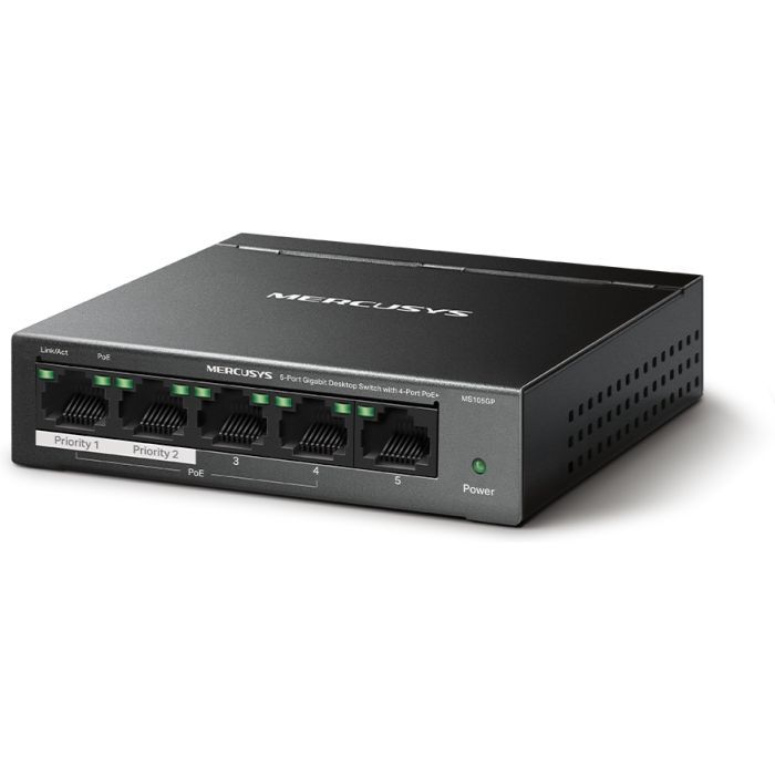 Коммутатор сетевой Mercusys MS105GP изображение 2