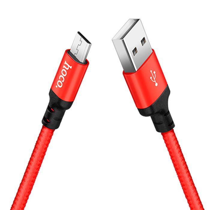 Дата кабель USB 2.0 AM to Micro 5P 1.0m X14 red HOCO (6957531062851) изображение 2