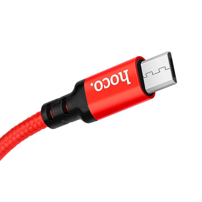 Дата кабель USB 2.0 AM to Micro 5P 1.0m X14 red HOCO (6957531062851) изображение 4