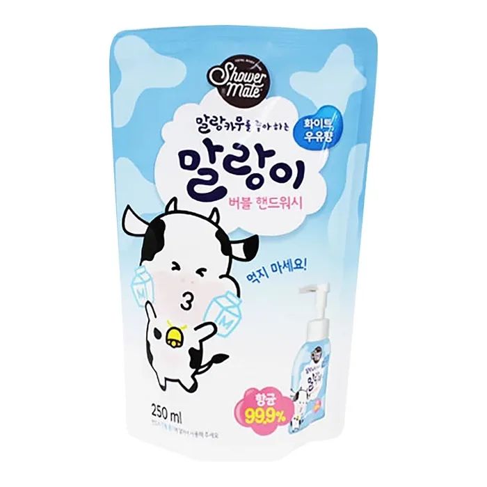 Рідке мило Shower Mate Bubble Hand Wash Milk Дой-пак 250 мл (8801046331293)