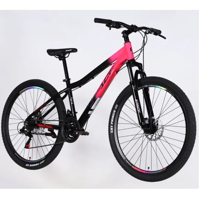 Велосипед Space 27.5" LYRA DD FR рама-15" AL 2026 сріблясто-зелений (OPS-SP-27.5-096) изображение 2