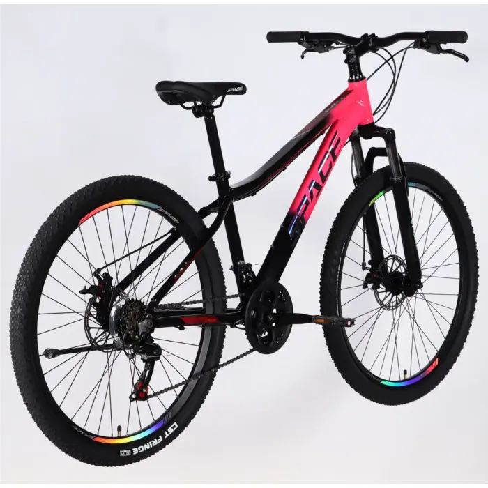 Велосипед Space 27.5" LYRA DD FR рама-15" AL 2026 сріблясто-зелений (OPS-SP-27.5-096) изображение 3