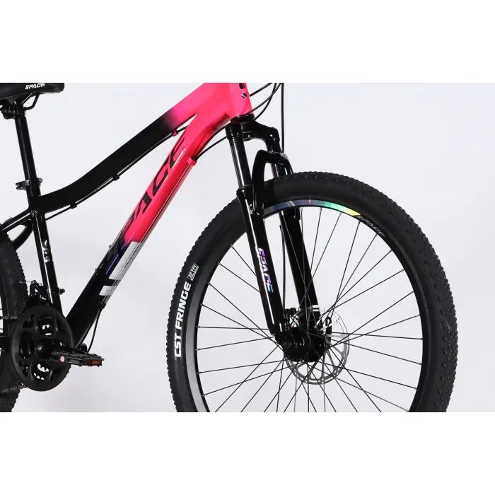 Велосипед Space 27.5" LYRA DD FR рама-15" AL 2026 сріблясто-зелений (OPS-SP-27.5-096) изображение 4