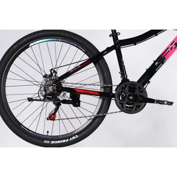 Велосипед Space 27.5" LYRA DD FR рама-15" AL 2026 сріблясто-зелений (OPS-SP-27.5-096) изображение 5