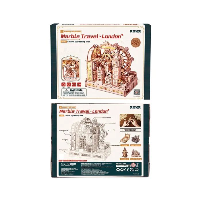 Конструктор Robotime Rokr деревянный 3D Marble Travel Лондон (EGB01) изображение 3