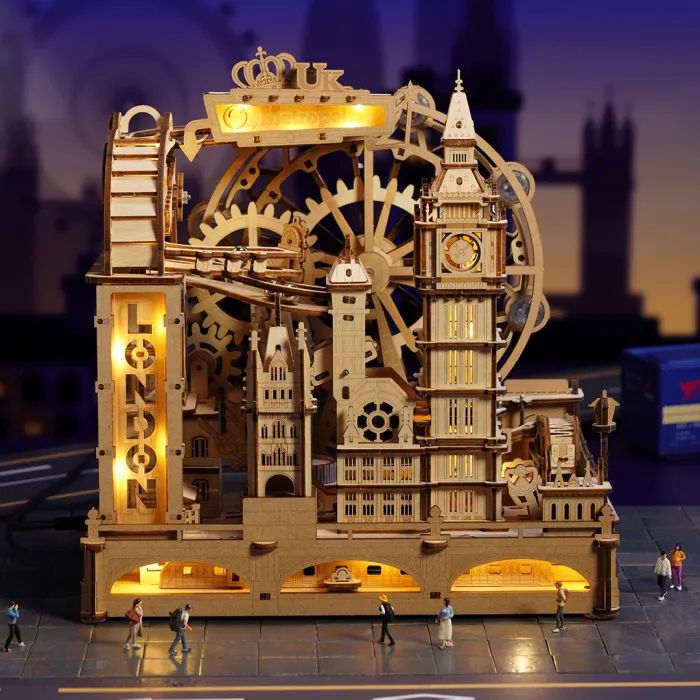 Конструктор Robotime Rokr деревянный 3D Marble Travel Лондон (EGB01) изображение 7