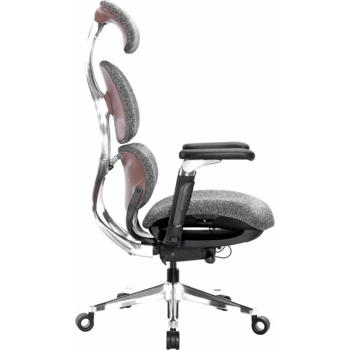 Кресло игровое GT Racer X-819 Gray (X-819 Fabric Wood Gray) изображение 4